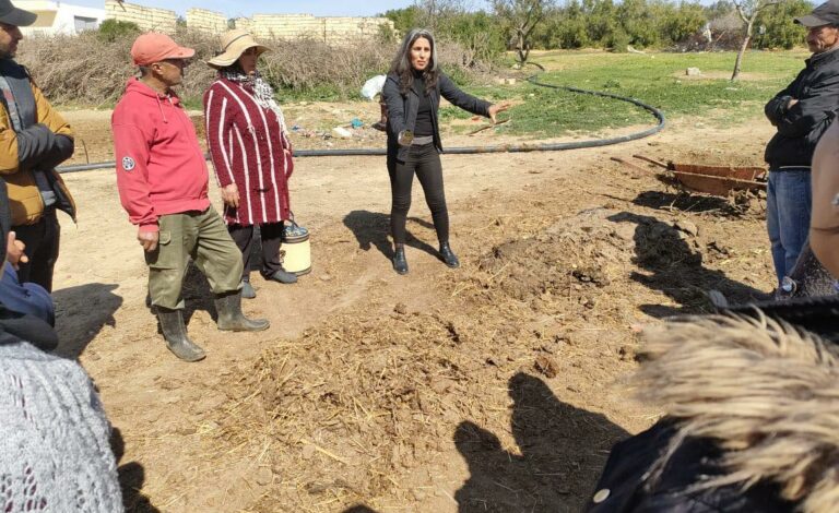 Formation en techniques de production de compostage au profit des agricultrice De GDA Beni ayech à Korba