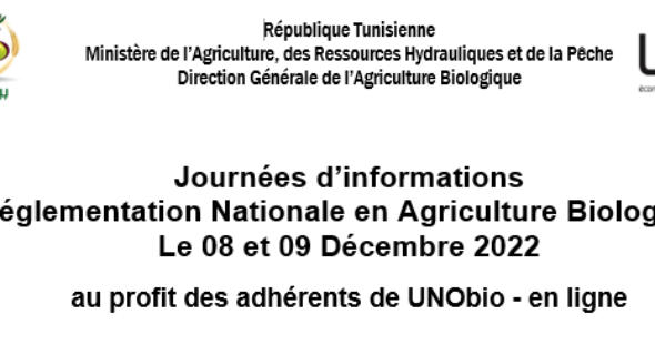 Deux journées d’informations sur la règlementation nationale en agriculture biologique