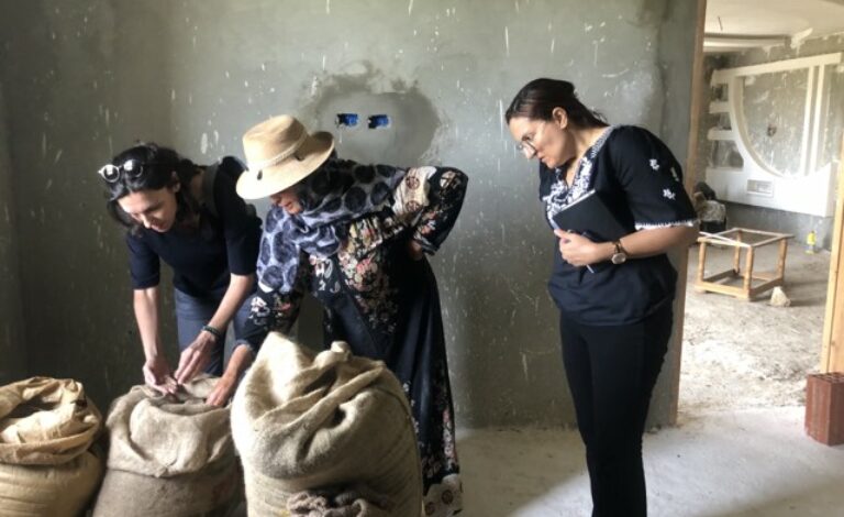 Visite de suivi de la parcelle des épices  en conversion vers le bio à Beni ayech Korba